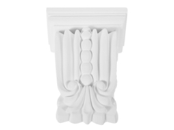 1 Suporte Esculpido Em Pu Branco, Consoles Com Tema Europeu, Ornamento Para