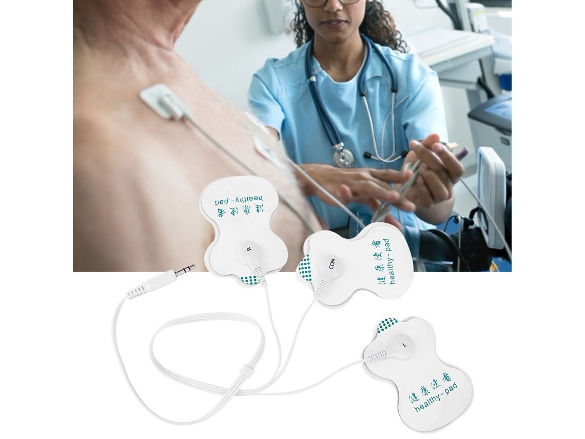 Módulo sensor de monitor cardíaco com saída de ECG analógica, 3,3 V DC e 3 hastes de cabaça