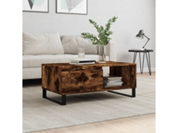 Vidaxl Mesa De Centro 90x50x36,5 Cm Derivados Madeira Carvalho Fumado