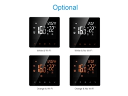 Termostato Inteligente Wifi Com Controle Por App E Tela Tática Para Aquecimento De Piso Elétrico 16a