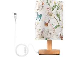 Luminária De Mesa Kll Elegante Beleza Lírio Branco Glamoroso