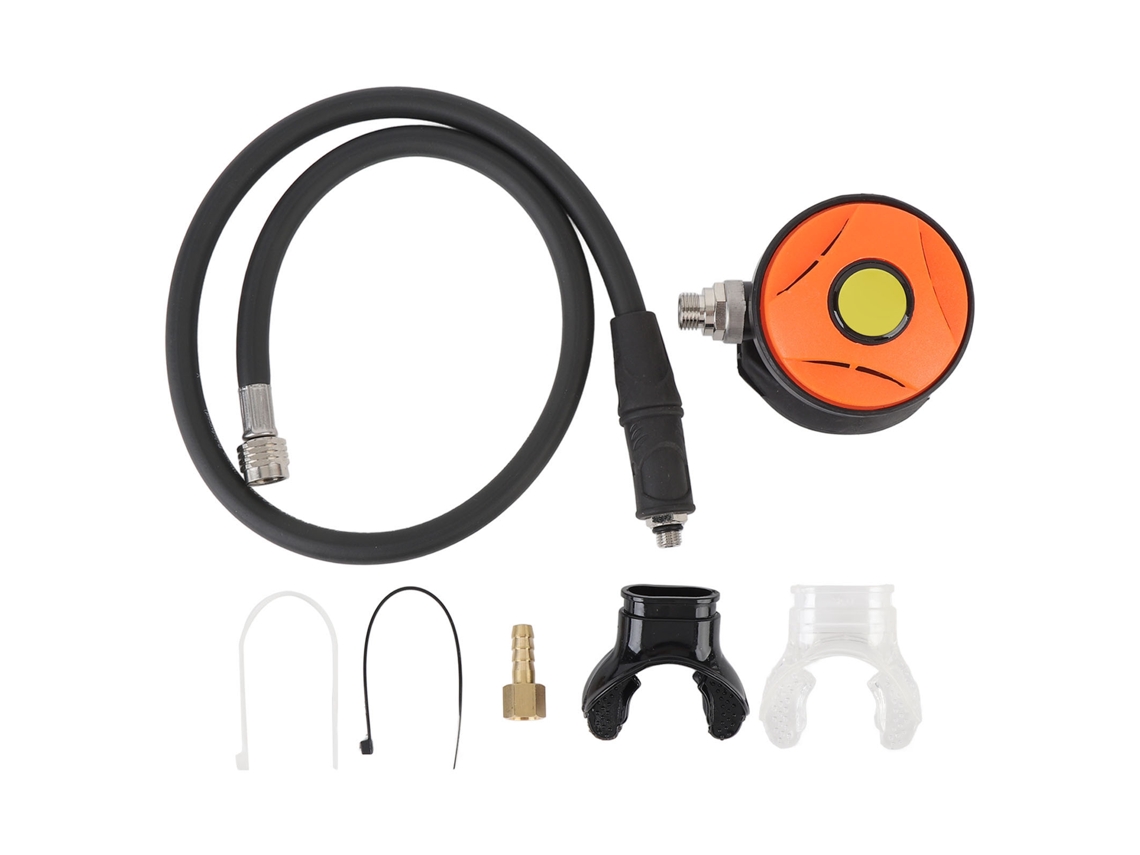REGULADOR de mergulho scuba com mangueira de alta pressão e boca de silicone, para mergulho profundo e recreativo