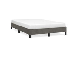 Bed Frame, Bed Frames Vidaxl Cinzeto Veludo (120 X 190 Cm)