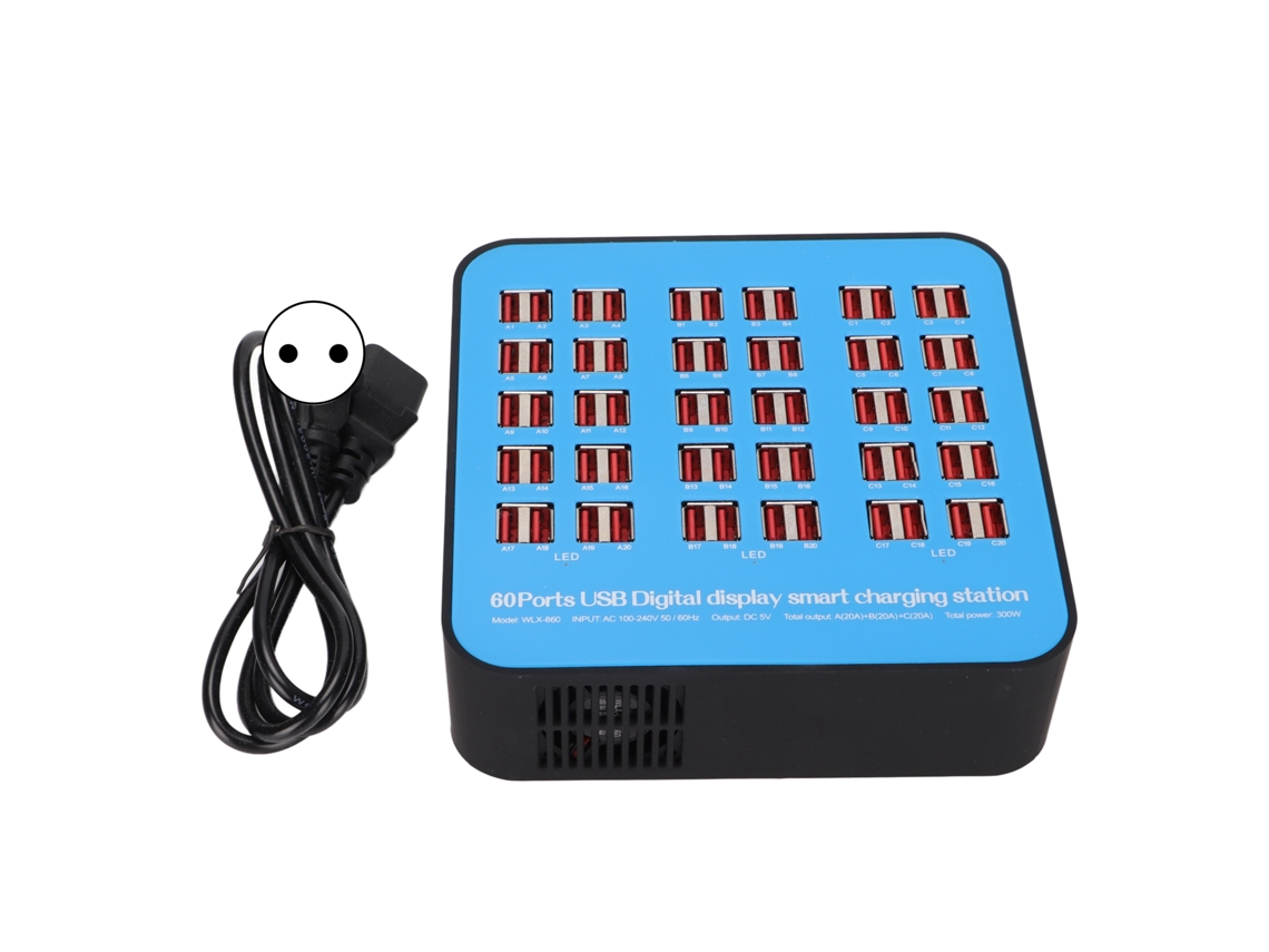 Estação de Carregamento Usb LAXISCREED 60 Portas 300w
