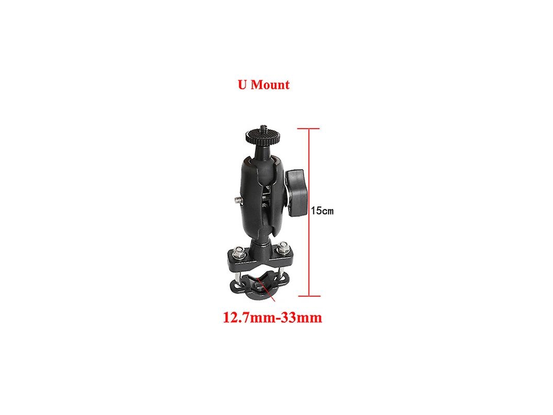 Suporte Para Motocicleta Gopro Com Espelho Retrovisor E Guidão De Bicicleta Hero Sjcam Xiaomi Yi Dji (suporte Em U)-aquaforge
