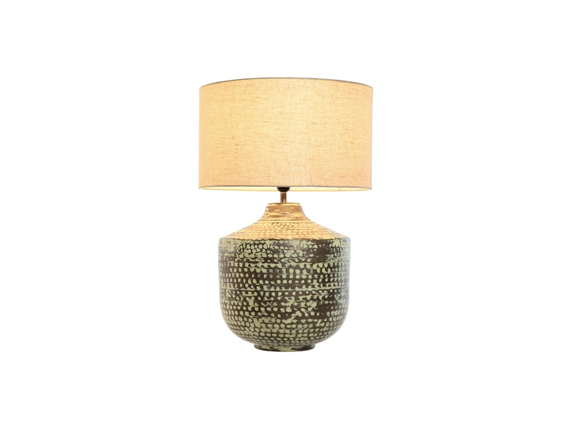 Abajur de Mesa em Alumínio com Pátina de Cobre, 42x42x63cm ALEXANDRA HOUSE LIVING