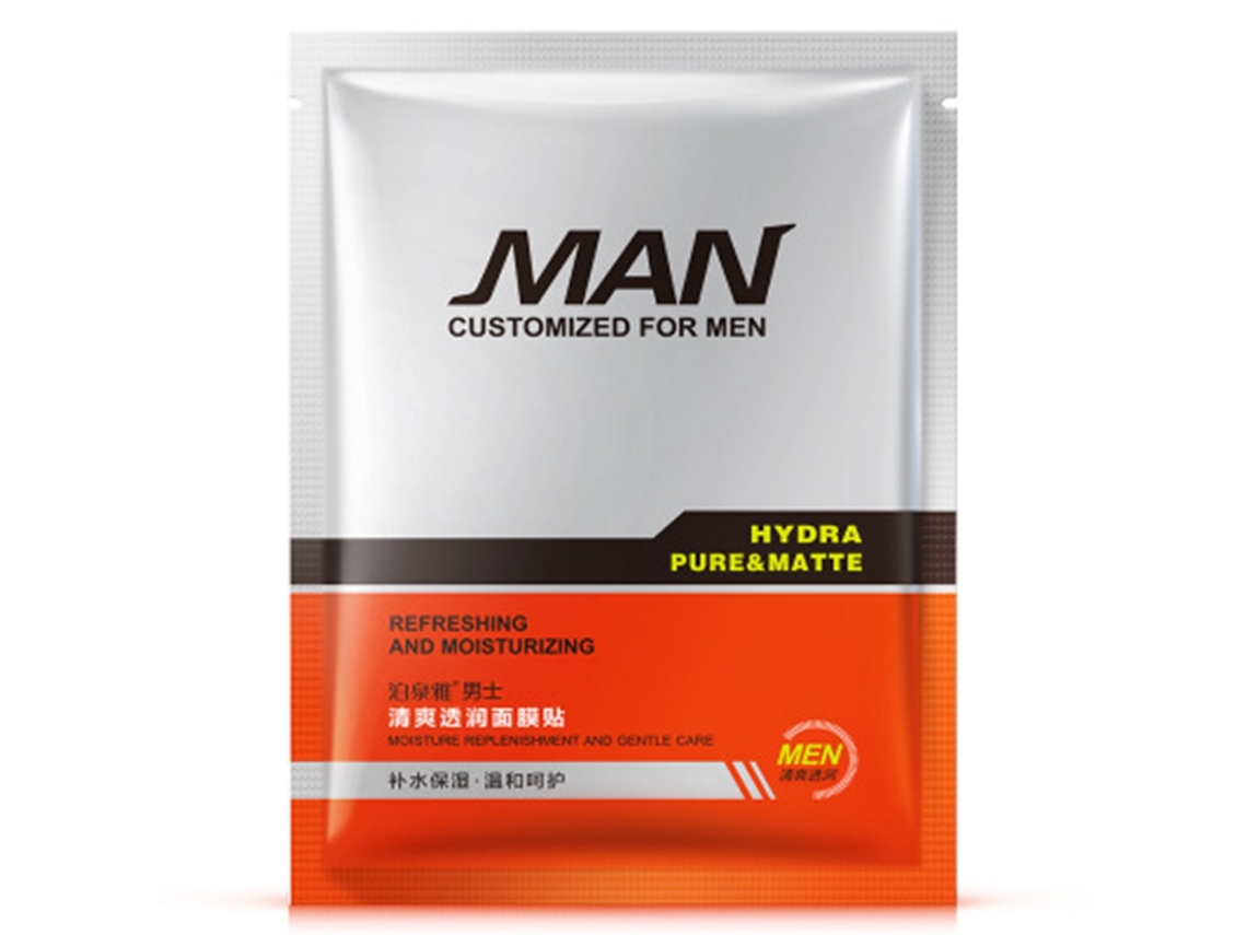 Máscara Facial Masculina Hidratação Refrescante