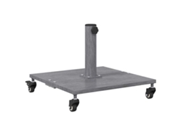 Conjunto 1 Acessório Para Parasol Vidaxl Cinzento Aço (45 X 45 X 31,5 Cm)
