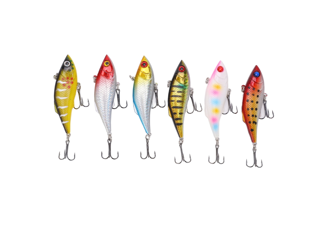 Isca Artificial de Pesca Sinking 8cm 10g 6pcs