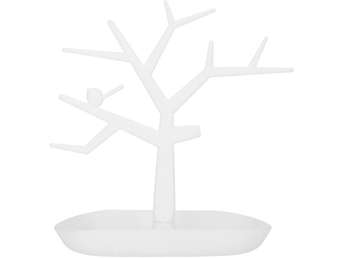2026-árbol De Joyería Metal, Soporte Para Joyas Colgante, Organizador De Pendientes, Pulseras, Anillos Y Collares (blanco)