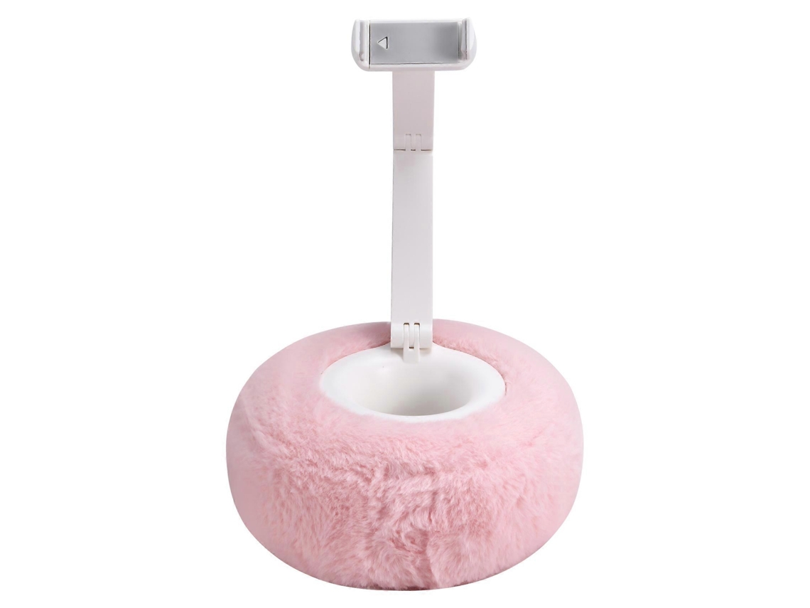 Suporte Ajustável Para Celular E Tablet Em Pelúcia, Prático Para Vídeo Chamadas E Uso No Sofá
