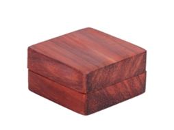 Caixa de Madeira para Palhetas de Guitarra com 2 Palhetas de Jacarandá Vermelho, Acessórios para Instrumentos Musicais AQUAFORGE