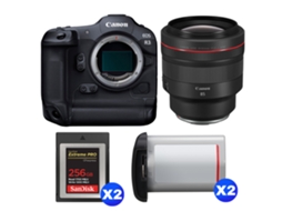 Eos R3 + Rf 85mm F/1.2 L Usm + 2 Sandisk 256gb Extreme Pro Cfexpress Type B + 2 Canon Lp e19 + Ebook “20 Dicas para Fotos Que Impressionam” CANON