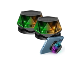 Alto Falantes Bluetooth Magnéticos Duplosefeito De Luz Multicolorido Função De Suporte Série Sem Fio Tws Zeuxo
