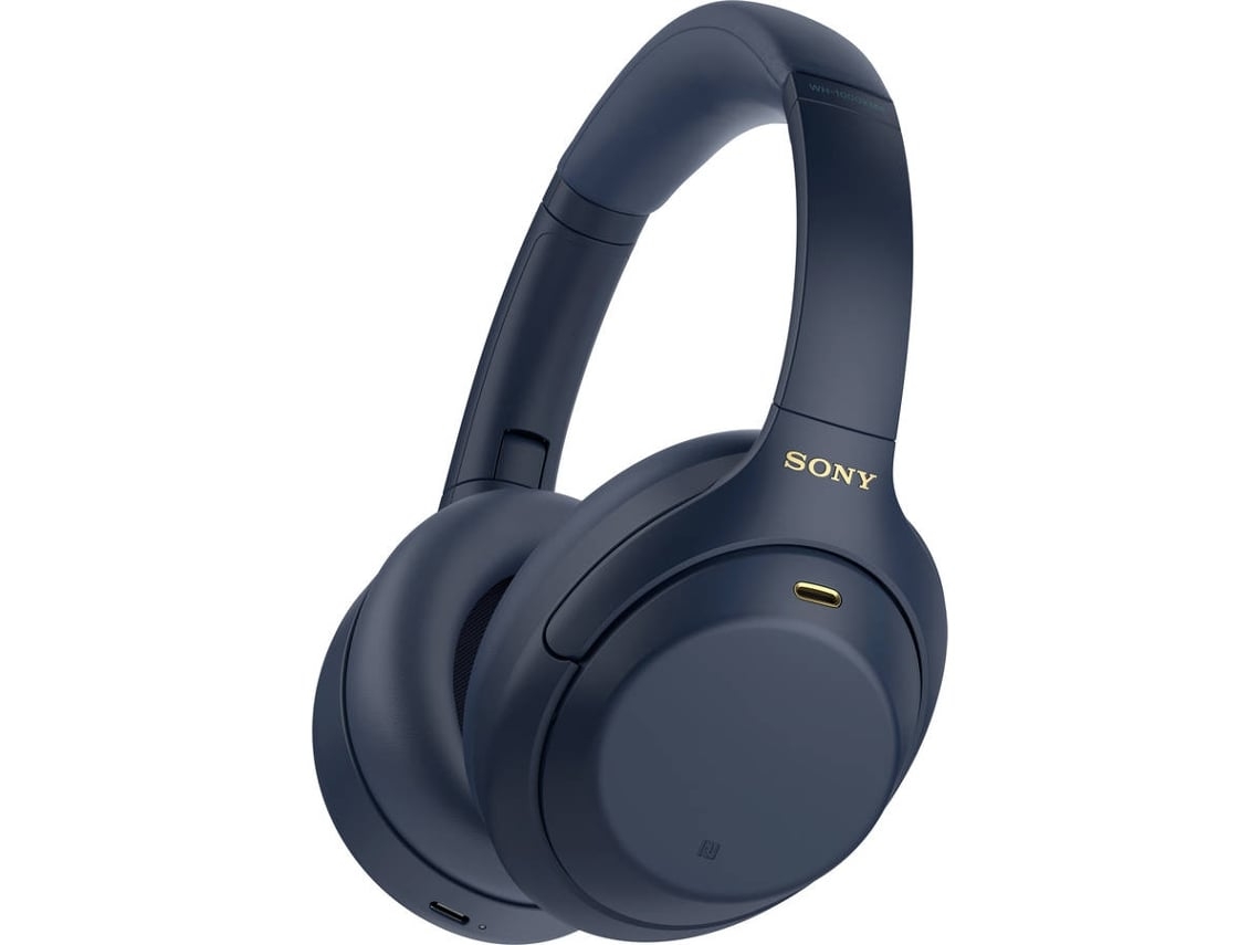 Auscultadores Bluetooth Multipoint SONY WH 1000XM4 (Outlet Grade A - Over Ear - Microfone - Noise Cancelling - Azul)