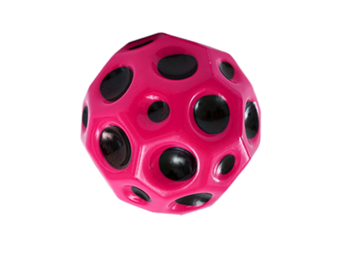 Bola espacial de espuma de alta elasticidade ATS para treinamento de coordenação motora, 66 mm, magenta.