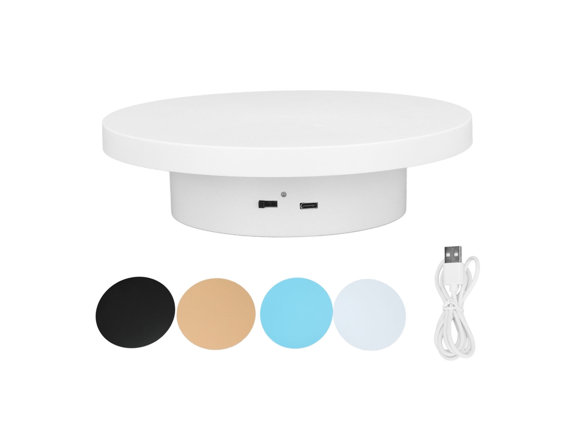 Base Giratória Automática 360° para Exibição 3kg | S/MARCA