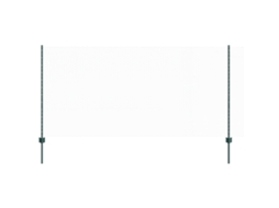 Conjunto 1 Painel De Cerca Vidaxl Verde Aço (100 X 1,2 M)