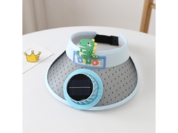 Chapéu com Ventilador Solar MDUG (dragão Azul)