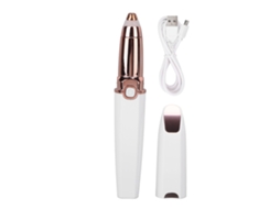 Cortador Eléctrico Recarregável De Sobrancelhas E Cabelo Facial, Design De Batom, Carregamento Usb, Para Sobrancelhas E Rosto