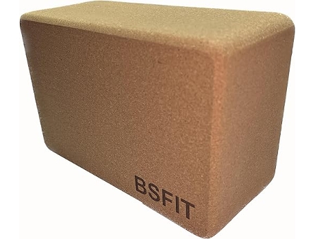 1 Bloco de Yoga de Cortiça Fabricação Ecológica 15x22,5x10 Cms Bsfit