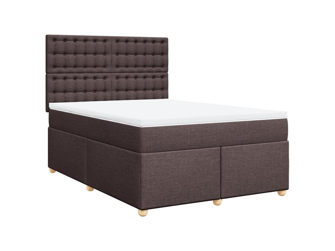 Box Spring Bed, Box Spring Beds Vidaxl Marrom Tecido (140 X 200 Cm)