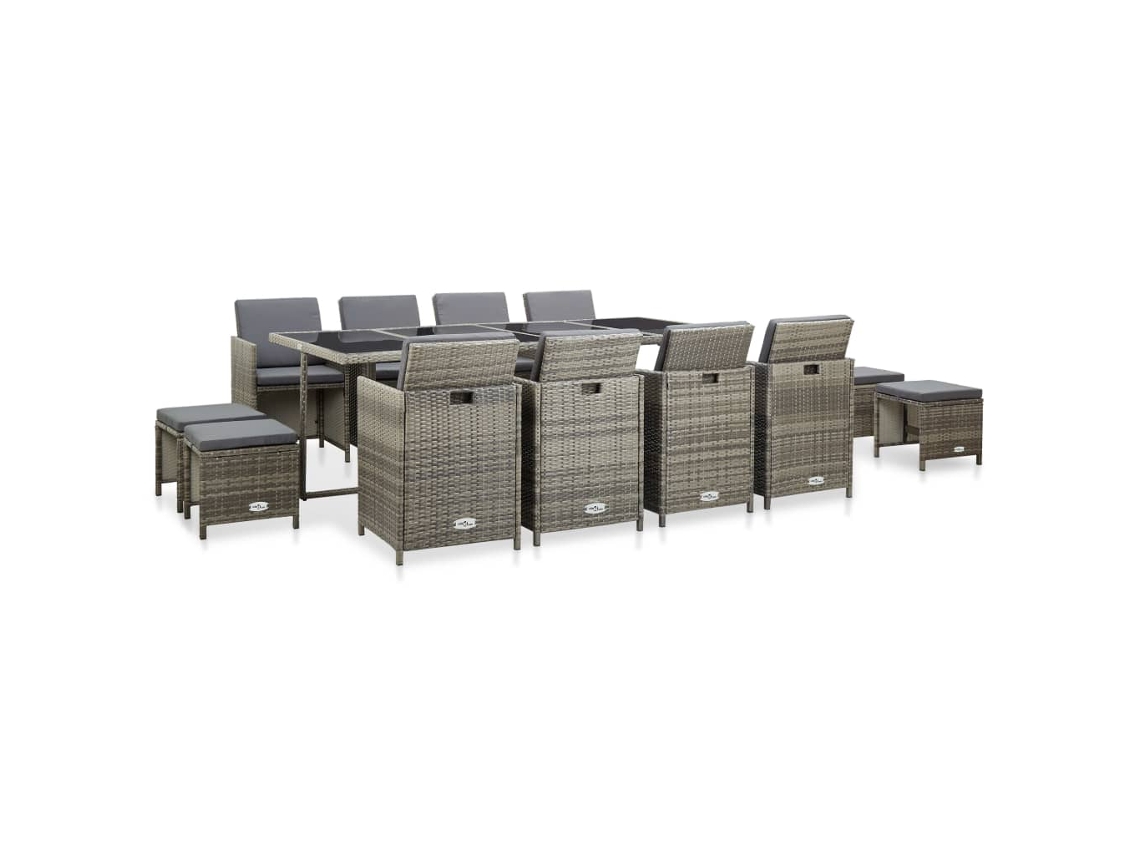 Outdoor Dining Set, Outdoor Dining Sets Vidaxl Cinzeto Rattan / Vime (n/a)
