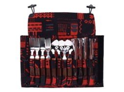 Conjunto de Talheres Primerox de Aço Inoxidável com Cabo de Madeira | S/MARCA