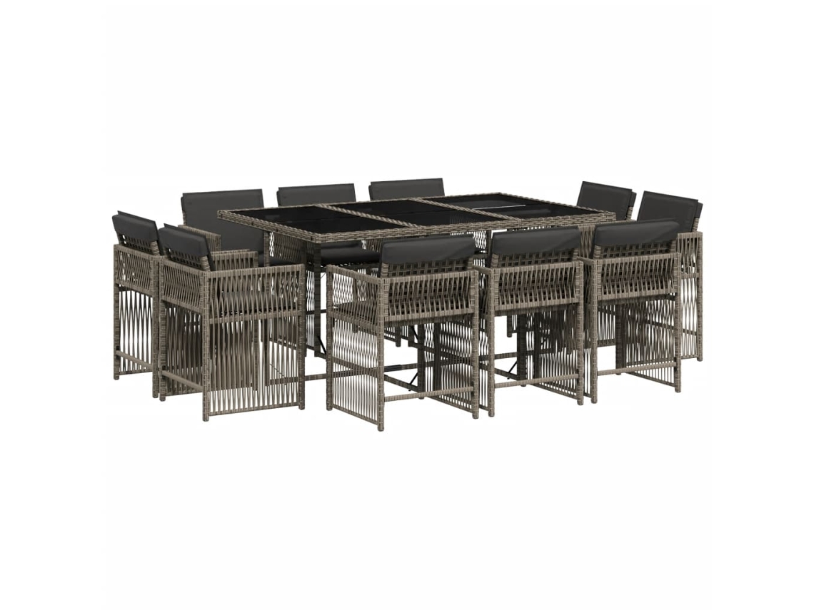 Garden Dining Set, Garden Dining Sets Vidaxl Cinzeto Rattan / Vime (n/a)