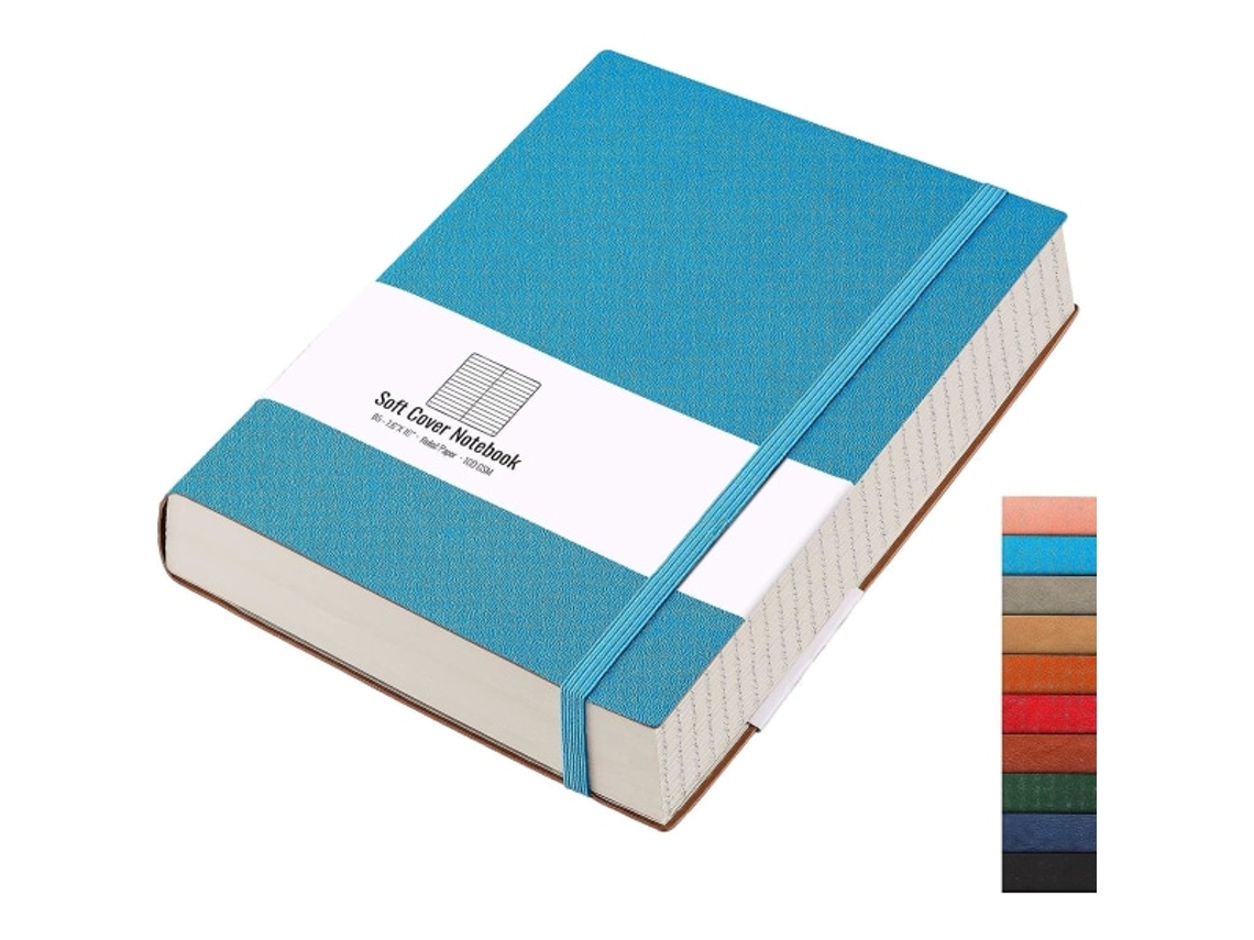 Caderno pautado IC, 320 páginas numeradas, tamanho B5, para mulheres, papel universitário 100gsm, 2,2m x 3m, rosa Slowmoose