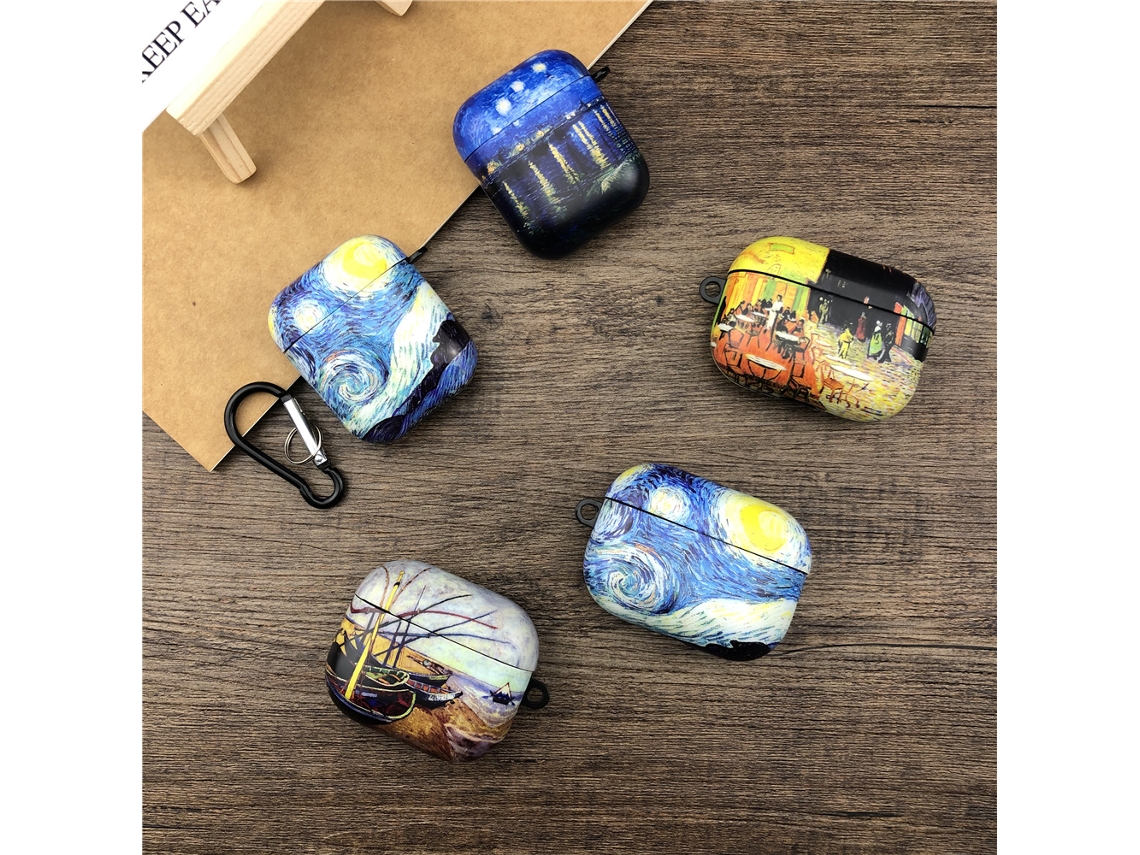 Capas Van Gogh Para Airpods 1 2 3 Pro Pro2 Capa Para Fone De Ouvido Apple Capa Protetora Com Pintura A Óleo E Design À Prova De Tremores Vayotoy