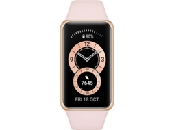 Pulseira Desportiva HUAWEI Band 6 (Bluetooth - Suporta SpO2 - Até 14 dias de Autonomia - Rosa)