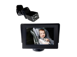 Baby Car Camera Com Espelho Retrovisor E Monitor De 4.3 Polegadas Para Assento Bebê