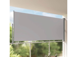 Vidaxl Toldo Lateral Retrátil Para Pátio 160x300 Cm Cinzento