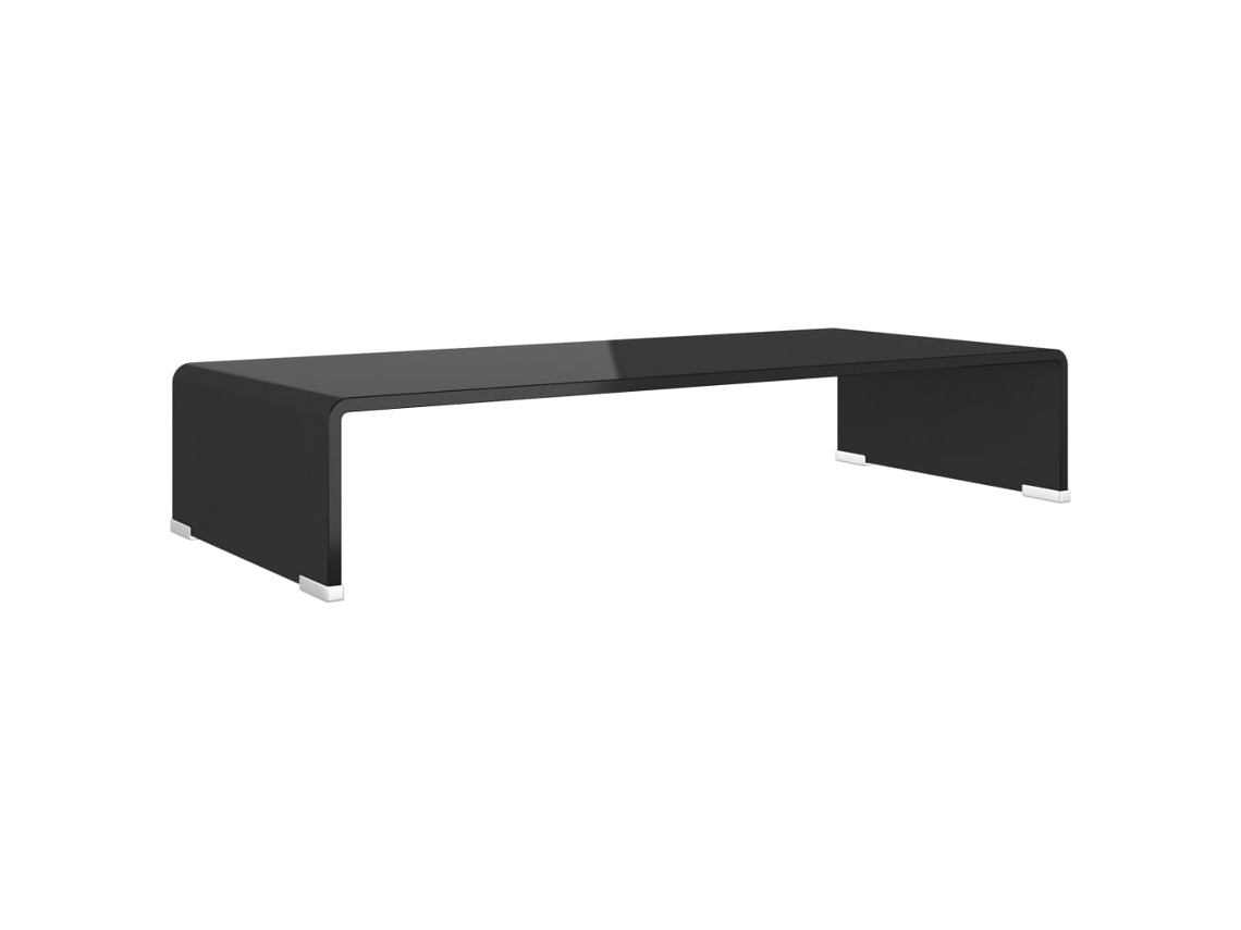 Tv Stand, Tv Stands Vidaxl Preto Vidro (70 X 30 X 13 Cm)