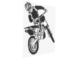 Adesivos De Parede Decorativos Em Pvc Com Tema Motocicleta, Design E