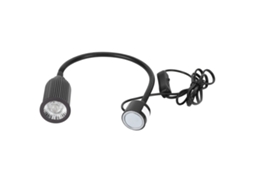 Luz de trabalho LED flexível de 15 W (2026) com braço articulado magnético para máquinas de costura, ferramentas e tornos. Plugue padrão europeu (110-220 V).