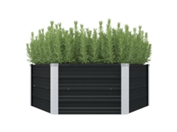 Raised Garden Bed, Raised Garden Beds Vidaxl Antracite Aço (129 X 129 X 45 Cm)