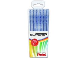 PENTEL Soberbo Preto 6 Peças