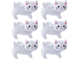 6 Prendedores De Roupa Em Formato Gato, Feitos De Ferro Resistente, Com Boa Elasticidade E Forte Aderência, Ideais Para