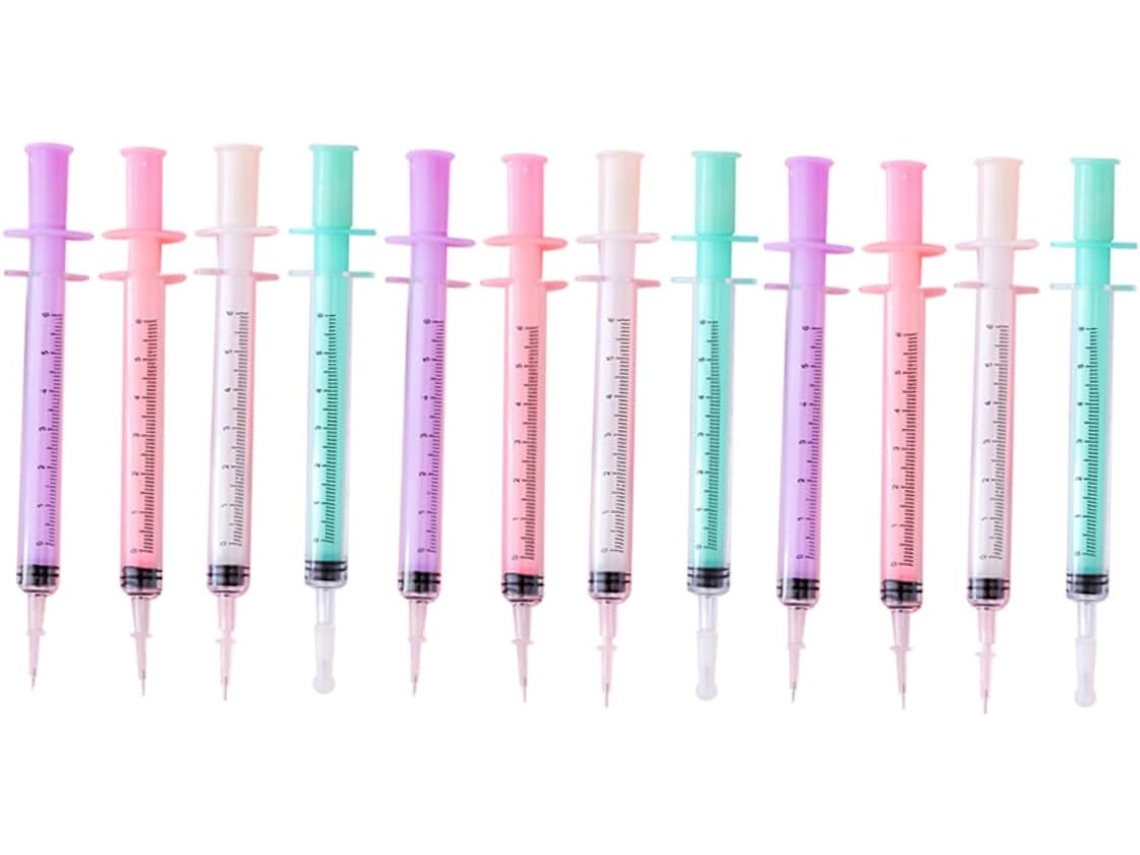 Gadpiparty Conjunto De 12 Canetas Esferográficas Pretas, Em Gel
