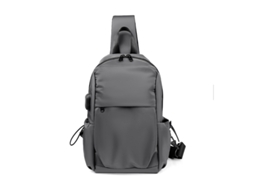 Bolsa de Peito MDUG esportiva, mochila casual, leve (cinza escuro)