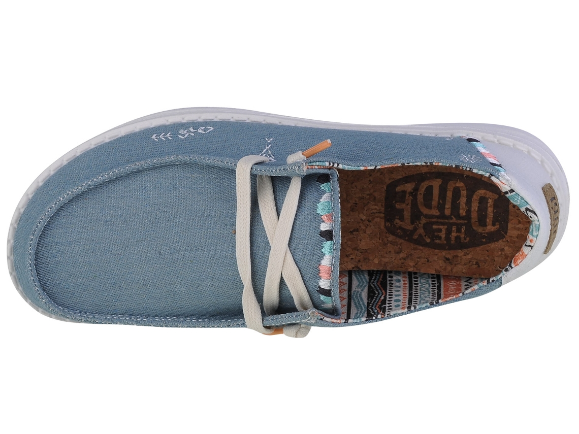 Ankle Boots Women's Zapato Casual Hey Dude Color Azul Para Mujer