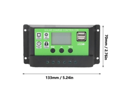 Controlador De Carga Solar Inteligente 10a 12v/24v