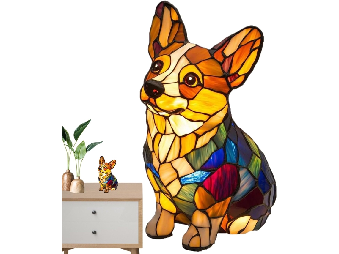 Abajur genérico em formato de animal, luminária de mesa decorativa