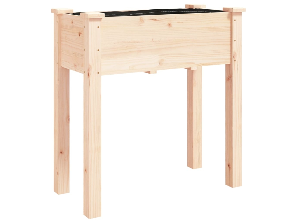 Conjunto 1 Vaso Vidaxl Marrom Madeira (71 X 37 X 76 Cm)