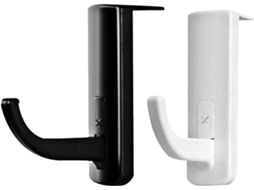 Sherchpry 2 Peças De Suporte Para Casque De Áudio Em Plástico Preto Adesivo De Crochê, Proteja Os Dommages