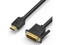 Cabo adaptador Lurelia HDMI para DVI, 2 m, preto