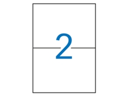 Etiquetas Adesivo Permanente A4 Reto 10 Folhas APLI (Branco - 210 X 148 mm)