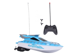 Rebe-barco De Control Remoto Inalámbrico Rc Eléctrico De Alta Velocidad Sensible Para Verano Azul